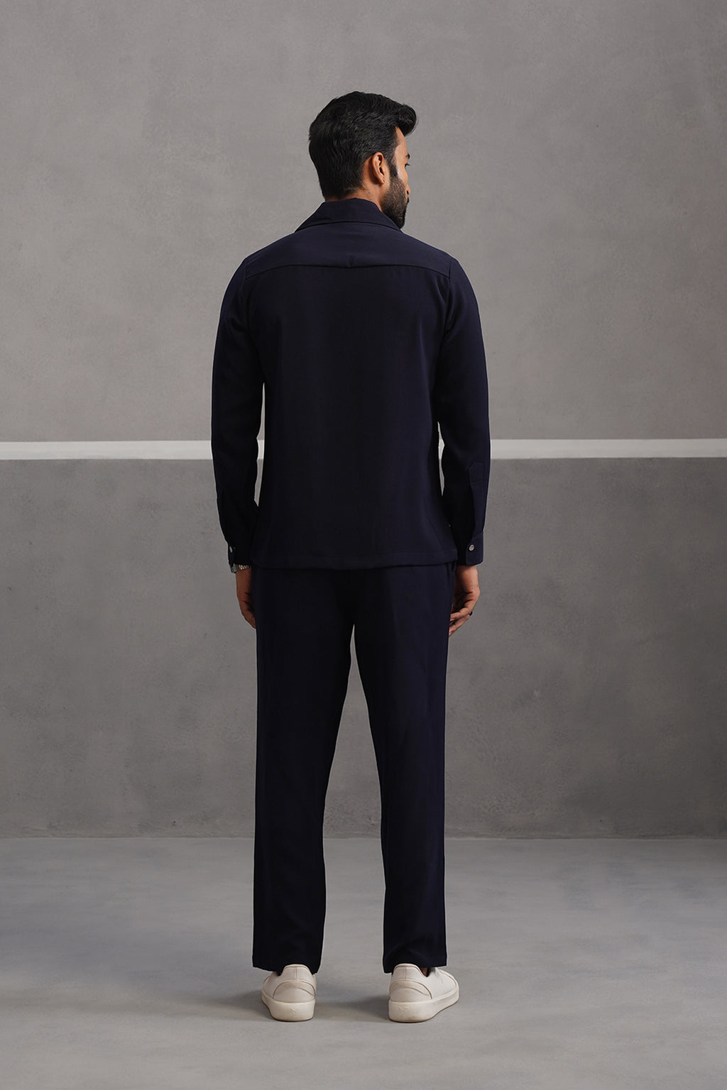 Elite Buckle Shirt Coord Set - Blue