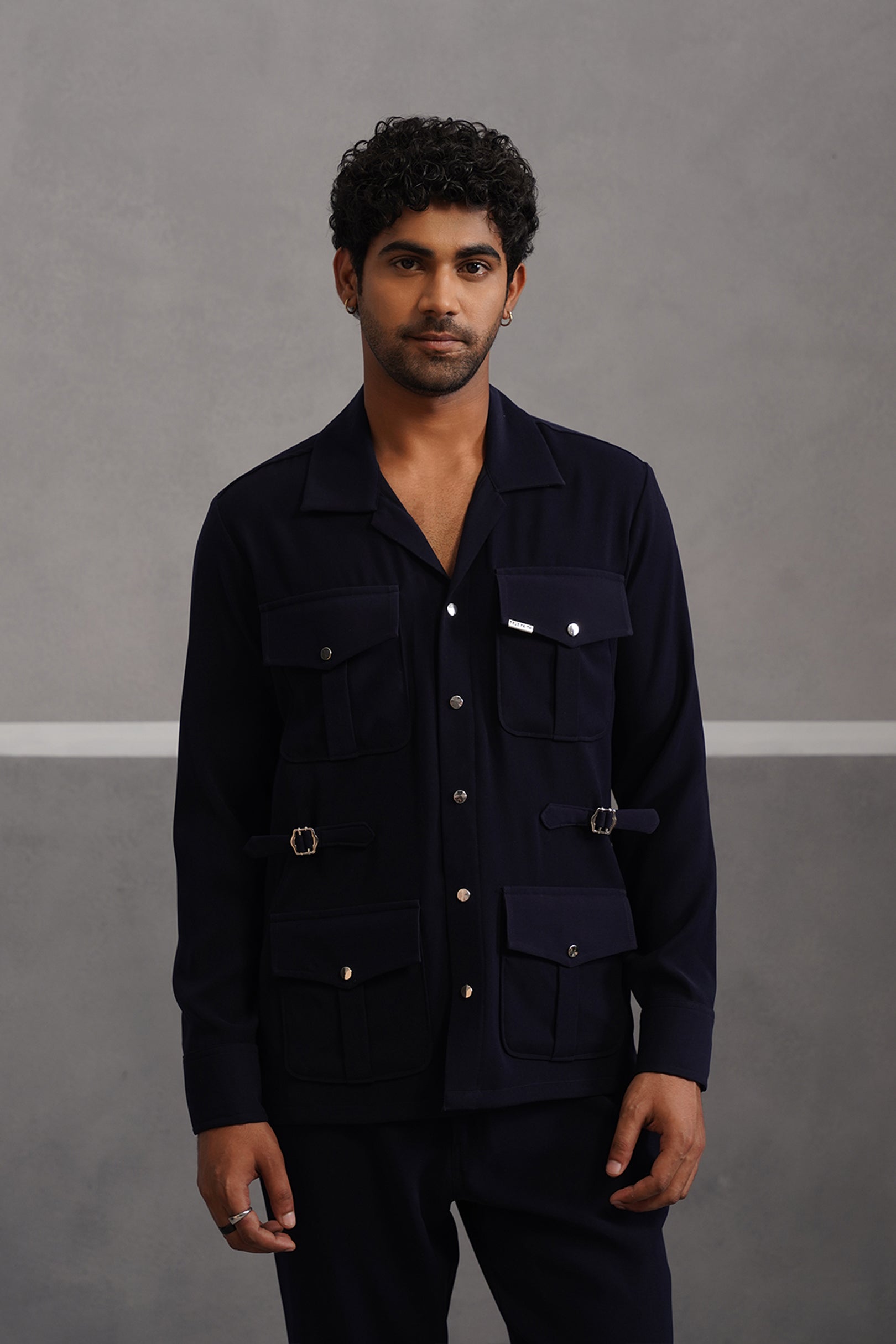 Luxury Four Pocket Co-ord Set - Blue