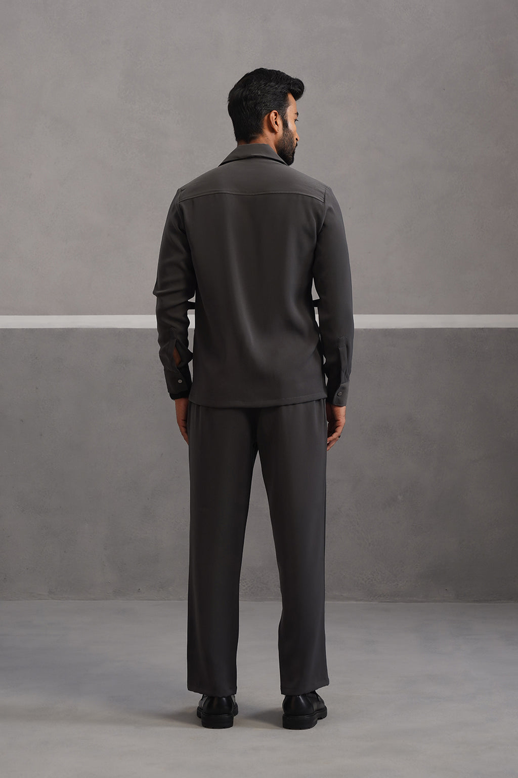 Luxury Four Pocket Co-ord Set - Grey
