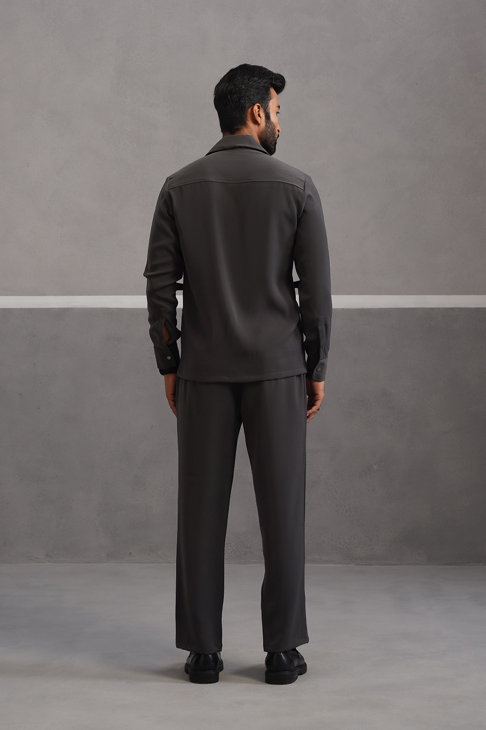 Luxury Four Pocket Co-ord Set - Grey