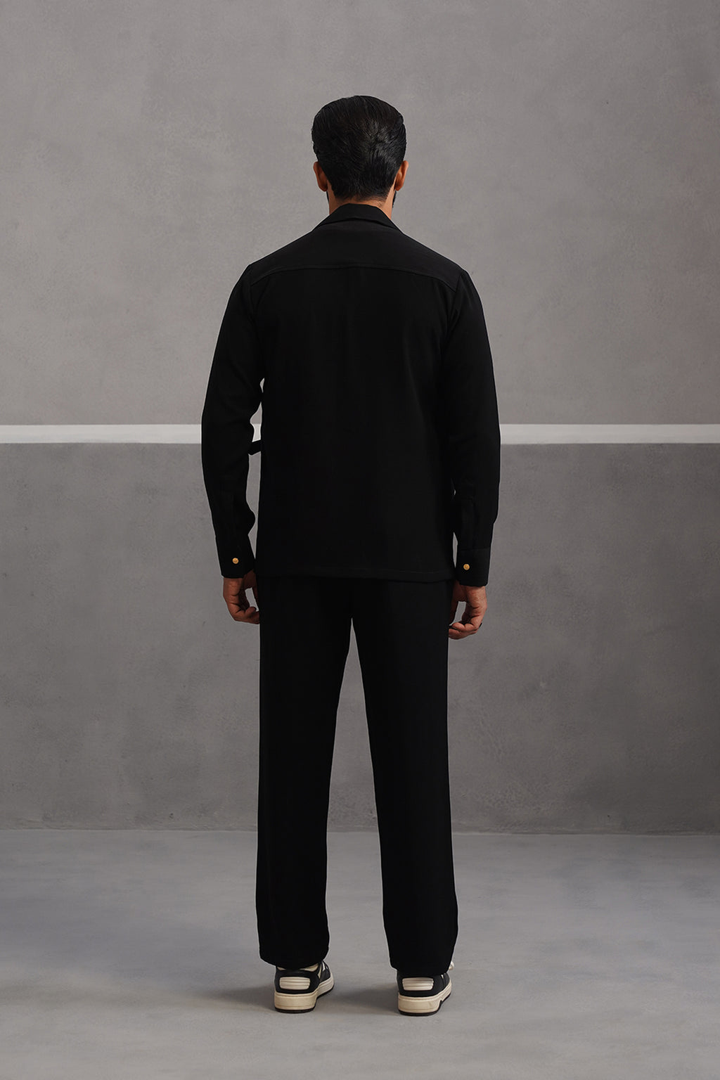 Luxury Four Pocket Co-ord Set - Black